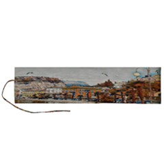 Birds And People On Lake Garda Roll Up Canvas Pencil Holder (l) by ConteMonfrey