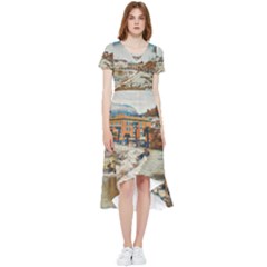 Birds And People On Lake Garda High Low Boho Dress by ConteMonfrey