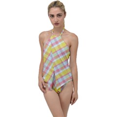 Plaid Pattern Go With The Flow One Piece Swimsuit