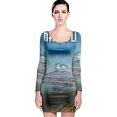 Napoli - Vesuvio Long Sleeve Bodycon Dress by ConteMonfrey