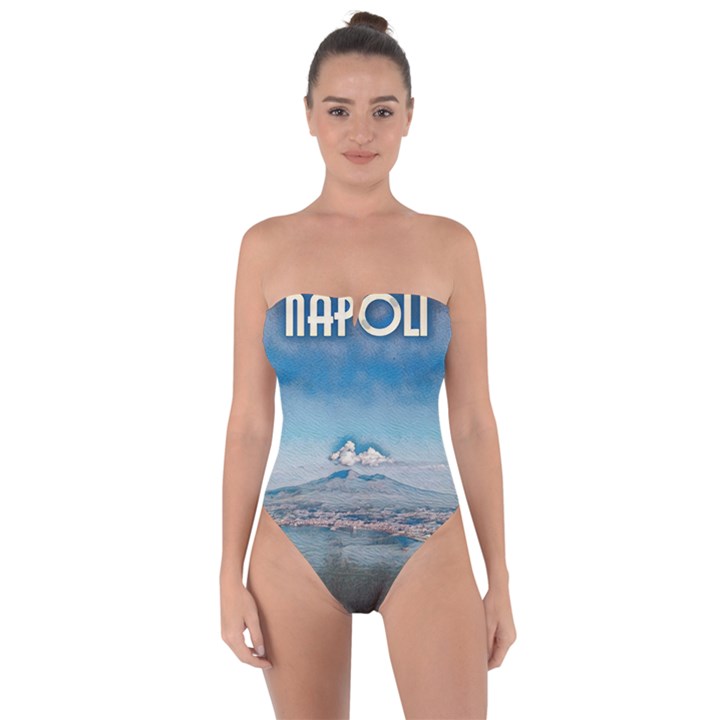 Napoli - Vesuvio Tie Back One Piece Swimsuit