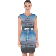 Napoli - Vesuvio Capsleeve Drawstring Dress  by ConteMonfrey