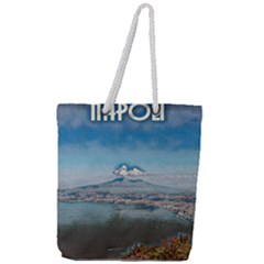 Napoli - Vesuvio Full Print Rope Handle Tote (large) by ConteMonfrey