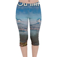 Napoli - Vesuvio Velvet Capri Leggings  by ConteMonfrey