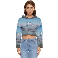 Napoli - Vesuvio Women s Lightweight Cropped Hoodie by ConteMonfrey