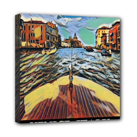 Gondola View   Mini Canvas 8  X 8  (stretched) by ConteMonfrey