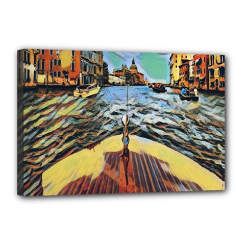 Gondola View   Canvas 18  X 12  (stretched) by ConteMonfrey