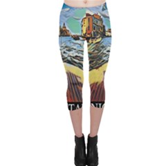 Gondola View   Capri Leggings  by ConteMonfrey