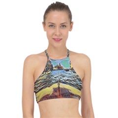 Gondola View   Racer Front Bikini Top by ConteMonfrey