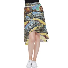 Gondola View   Frill Hi Low Chiffon Skirt by ConteMonfrey