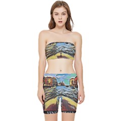 Gondola View   Stretch Shorts And Tube Top Set by ConteMonfrey