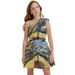 Gondola View   Kids  One Shoulder Party Dress by ConteMonfrey