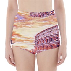 Rome Colosseo, Italy High-waisted Bikini Bottoms by ConteMonfrey