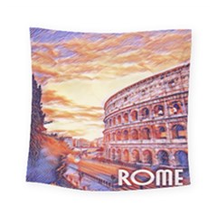 Rome Colosseo, Italy Square Tapestry (small) by ConteMonfrey