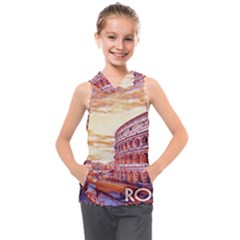 Rome Colosseo, Italy Kids  Sleeveless Hoodie by ConteMonfrey