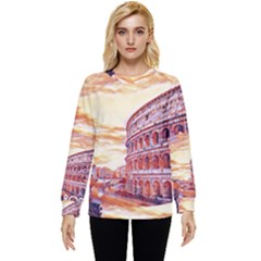 Rome Colosseo, Italy Hidden Pocket Sweatshirt by ConteMonfrey