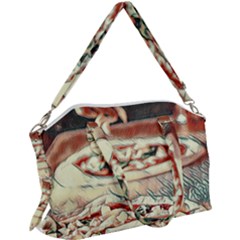 Naples Pizza On The Making Canvas Crossbody Bag by ConteMonfrey