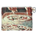 Naples Pizza on the making Canvas Cosmetic Bag (XXL) View2