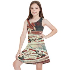 Naples Pizza On The Making Kids  Lightweight Sleeveless Dress by ConteMonfrey