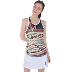 Naples Pizza On The Making Racer Back Mesh Tank Top by ConteMonfrey