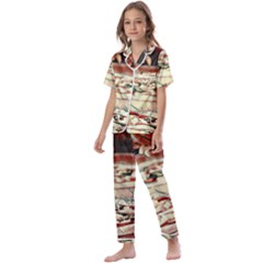 Naples Pizza On The Making Kids  Satin Short Sleeve Pajamas Set by ConteMonfrey