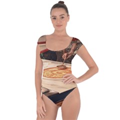 Let`s Make Pizza Short Sleeve Leotard  by ConteMonfrey