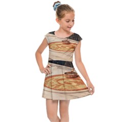 Let`s Make Pizza Kids  Cap Sleeve Dress by ConteMonfrey