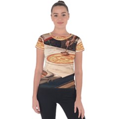 Let`s Make Pizza Short Sleeve Sports Top  by ConteMonfrey