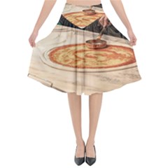 Let`s Make Pizza Flared Midi Skirt by ConteMonfrey