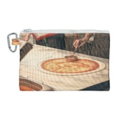 Let`s Make Pizza Canvas Cosmetic Bag (large) by ConteMonfrey