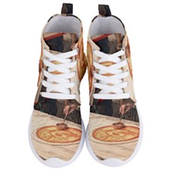 Let`s Make Pizza Women s Lightweight High Top Sneakers by ConteMonfrey