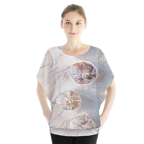 There`s Not Such A Thing As Too Much Garlic! Batwing Chiffon Blouse by ConteMonfrey