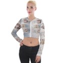 There`s Not Such A Thing As Too Much Garlic! Long Sleeve Cropped Velvet Jacket View1