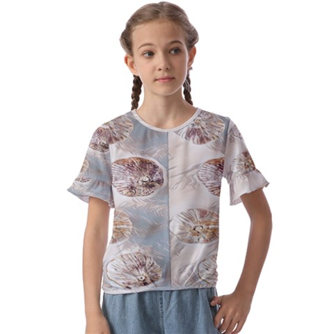 There`s Not Such A Thing As Too Much Garlic! Kids  Cuff Sleeve Scrunch Bottom Tee by ConteMonfrey