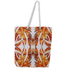 Dragon Symmetry I Full Print Rope Handle Tote (large) by kaleidomarblingart