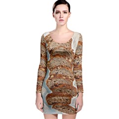 Bread Is Life - Italian Food Long Sleeve Bodycon Dress by ConteMonfrey