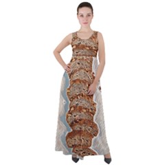 Bread Is Life - Italian Food Empire Waist Velour Maxi Dress by ConteMonfrey