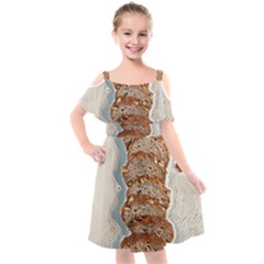 Bread Is Life - Italian Food Kids  Cut Out Shoulders Chiffon Dress by ConteMonfrey