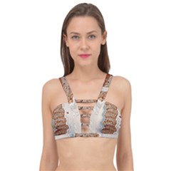 Bread Is Life - Italian Food Cage Up Bikini Top by ConteMonfrey