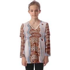 Bread Is Life - Italian Food Kids  V Neck Casual Top by ConteMonfrey