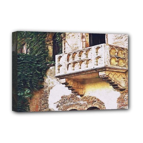 Juliet`s Windows   Deluxe Canvas 18  X 12  (stretched) by ConteMonfrey