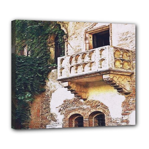 Juliet`s Windows   Deluxe Canvas 24  X 20  (stretched) by ConteMonfrey