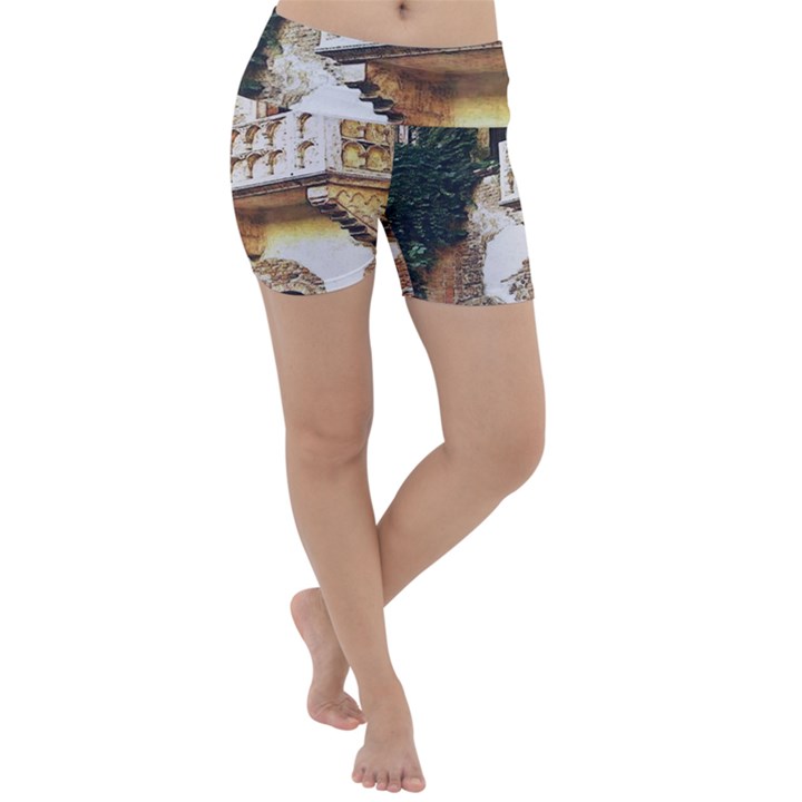 Juliet`s Windows   Lightweight Velour Yoga Shorts