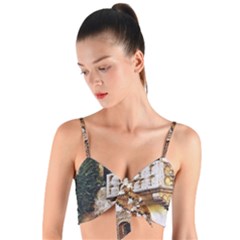 Juliet`s Windows   Woven Tie Front Bralet by ConteMonfrey