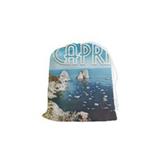 Capri, Italy Vintage Island  Drawstring Pouch (small) by ConteMonfrey