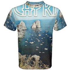 Capri, Italy Vintage Island  Men s Cotton Tee by ConteMonfrey