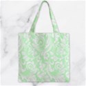 Clean Ornament Tribal Flowers  Zipper Grocery Tote Bag View1