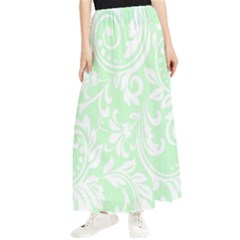 Clean Ornament Tribal Flowers  Maxi Chiffon Skirt by ConteMonfrey