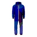 Blue Abstract 1118 - Groovy Blue And Purple Art Hooded Jumpsuit (Kids) View1