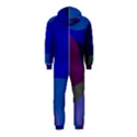 Blue Abstract 1118 - Groovy Blue And Purple Art Hooded Jumpsuit (Kids) View2